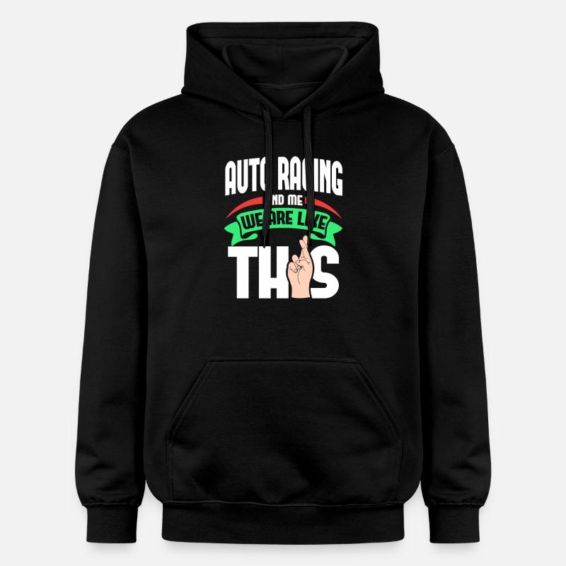 Auto Racing Me sont comme - Sweat à capuche Softstyle® Gildan Unisexe - noir