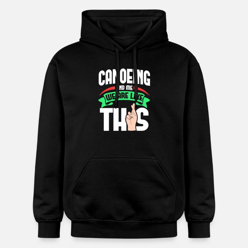 Canoë-moi, c’est comme - Sweat à capuche Softstyle® Gildan Unisexe - noir