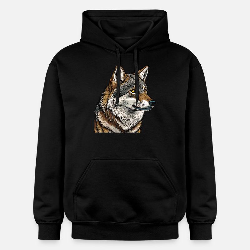 LOUP - Sweat à capuche Softstyle® Gildan Unisexe - noir