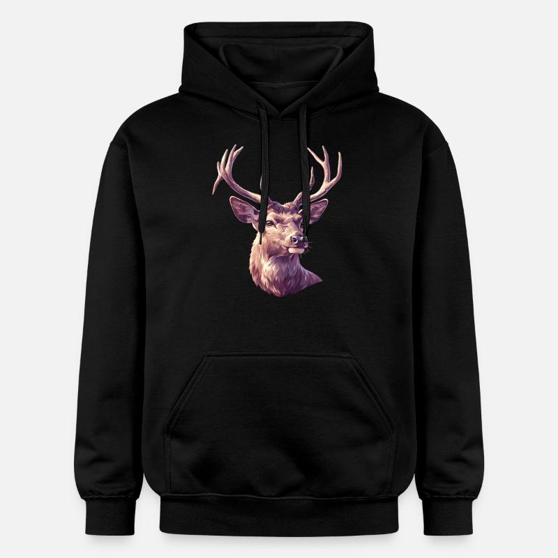 Cerf Cerf - Sweat à capuche Softstyle® Gildan Unisexe - noir