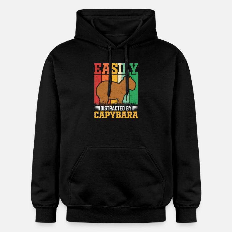 Capybara - Sweat à capuche Softstyle® Gildan Unisexe - noir