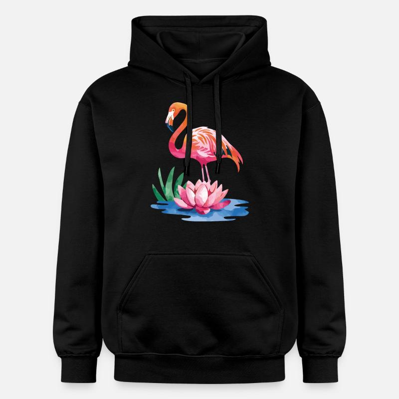 Flamant - Sweat à capuche Softstyle® Gildan Unisexe - noir