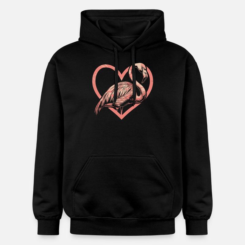 Flamant - Sweat à capuche Softstyle® Gildan Unisexe - noir