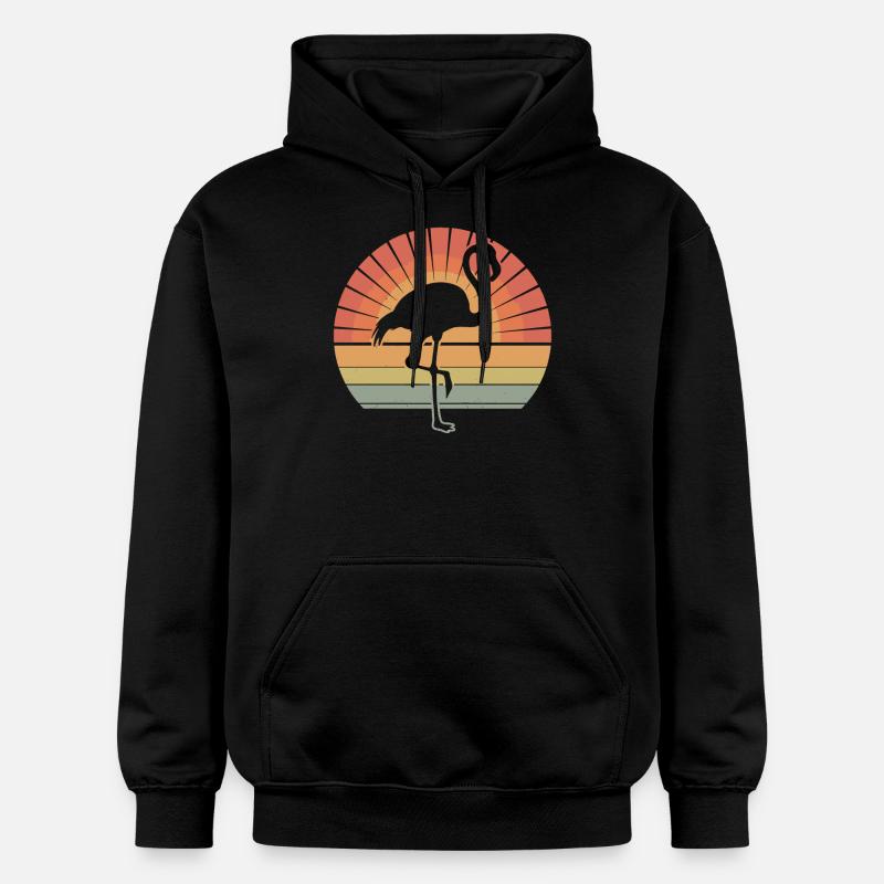 Flamant - Sweat à capuche Softstyle® Gildan Unisexe - noir