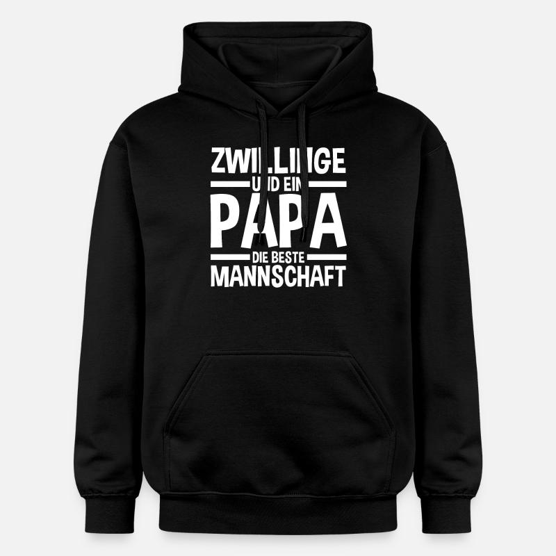 Papa de jumeaux - Sweat à capuche Softstyle® Gildan Unisexe - noir