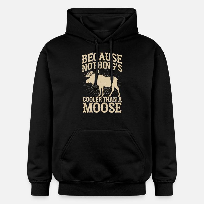 Elch - Gildan Unisex Softstyle® Midweight Hoodie - Schwarz