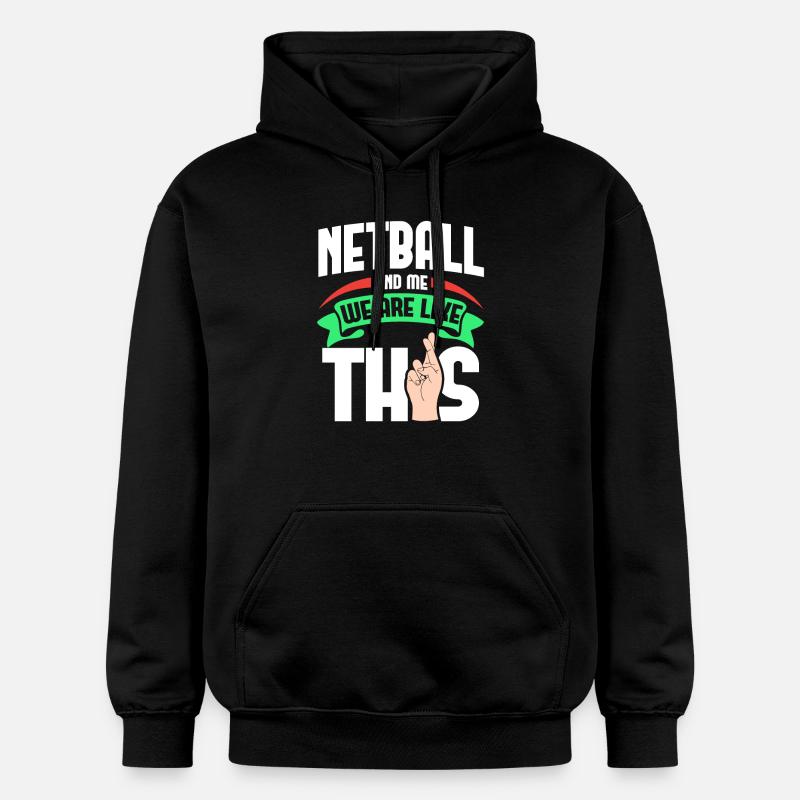 Netball moi, c’est comme - Sweat à capuche Softstyle® Gildan Unisexe - noir