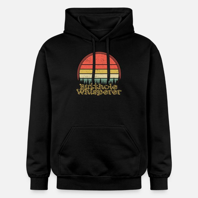 Chuchoteur de trou du cul - Sweat à capuche Softstyle® Gildan Unisexe - noir