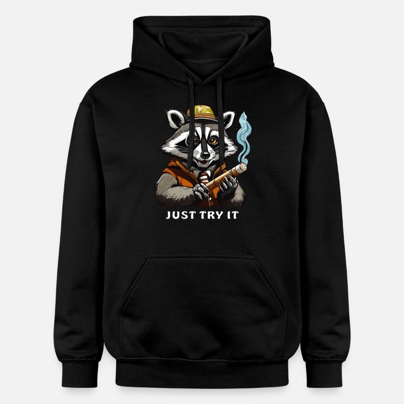 JOINT DE RATON LAVEUR, ESSAYEZ-LE - Sweat à capuche Softstyle® Gildan Unisexe - noir