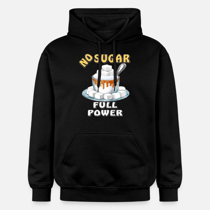 ZUCKER SANS SUCRE PLEINE PUISSANCE - Sweat à capuche Softstyle® Gildan Unisexe - noir