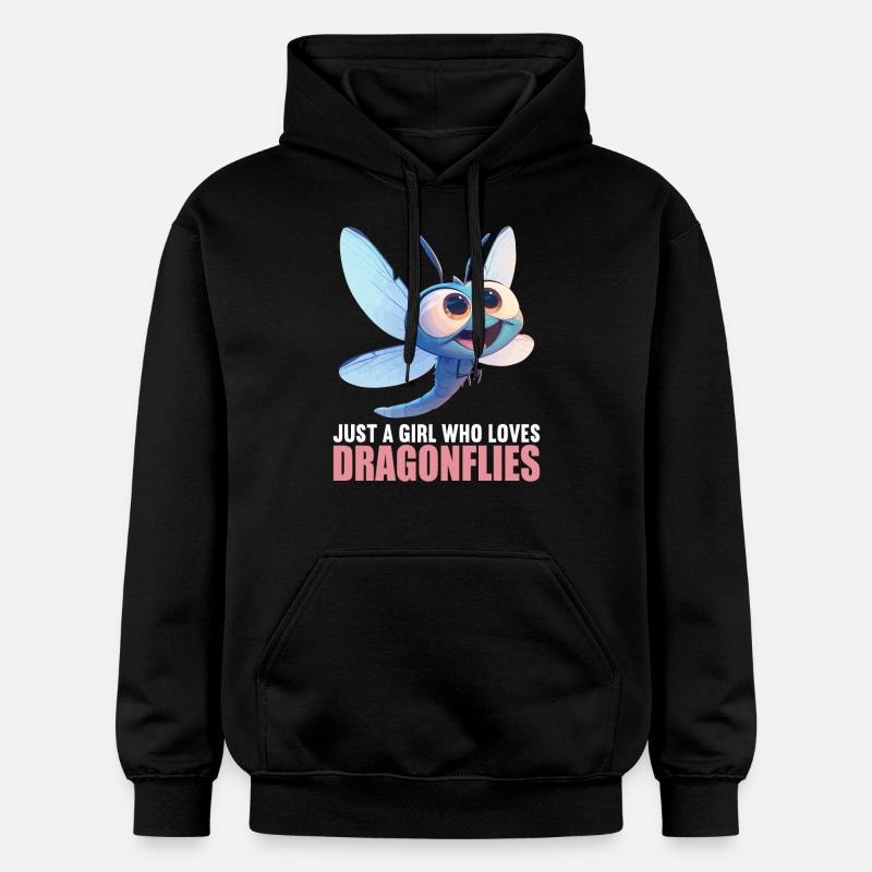 Libellules Libellule - Sweat à capuche Softstyle® Gildan Unisexe - noir