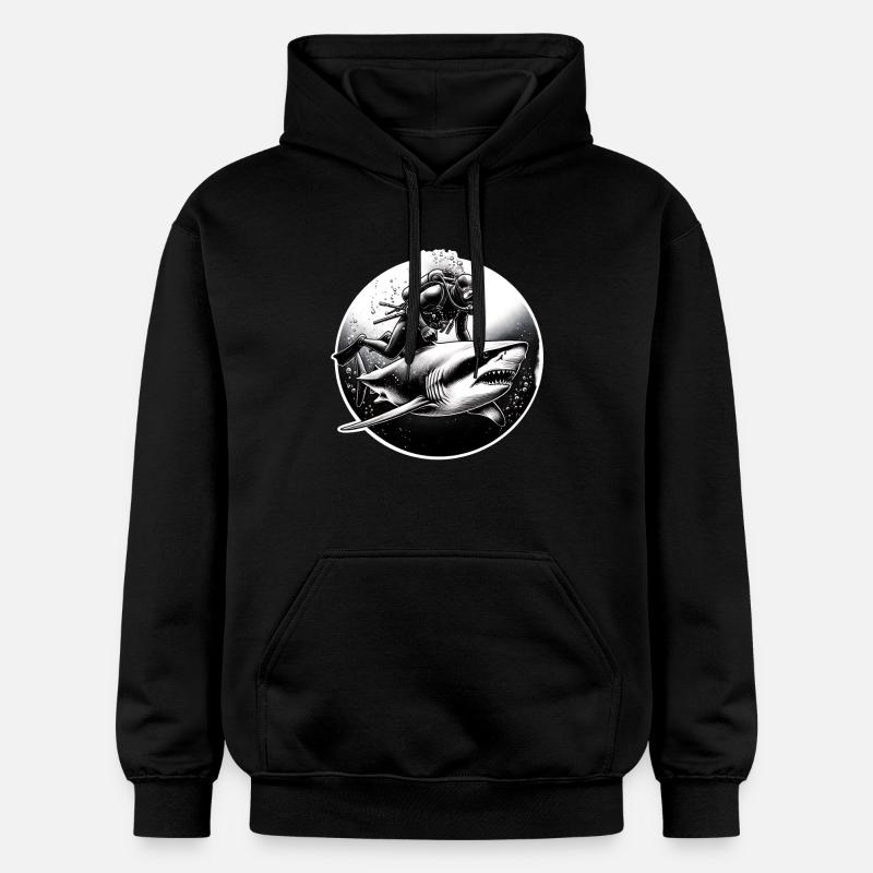 Plongeurs - Sweat à capuche Softstyle® Gildan Unisexe - noir