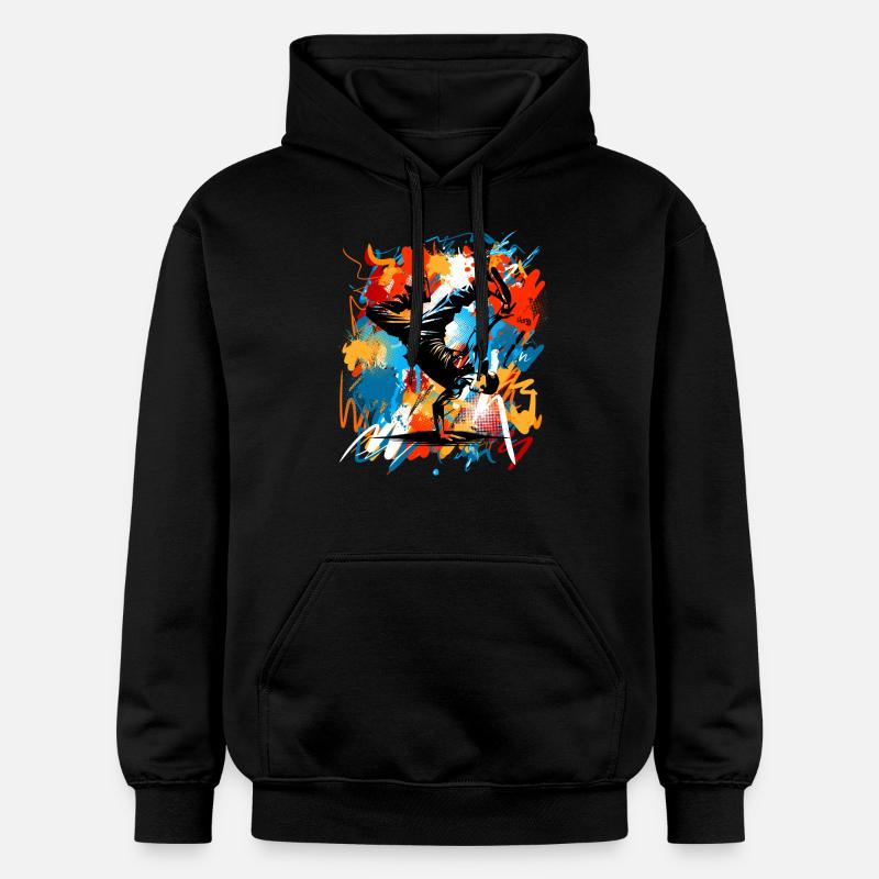 Breakdance - Sweat à capuche Softstyle® Gildan Unisexe - noir