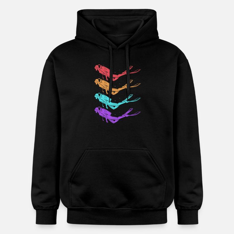 Plonger - Sweat à capuche Softstyle® Gildan Unisexe - noir