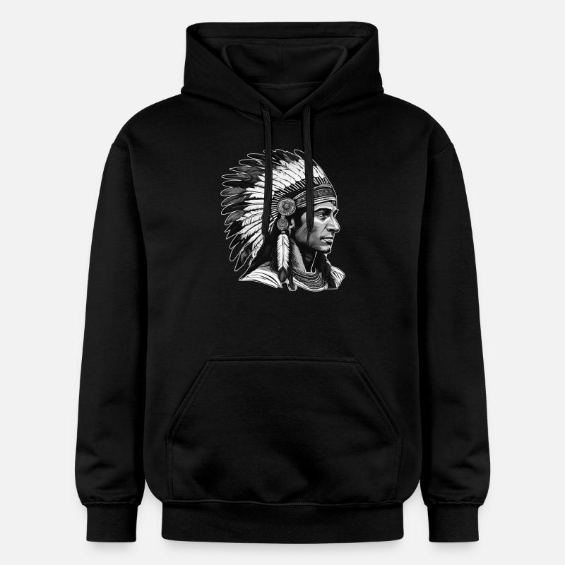 INDIEN SW - Sweat à capuche Softstyle® Gildan Unisexe - noir