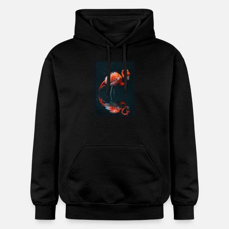 Flamants roses Flamant rose - Sweat à capuche Softstyle® Gildan Unisexe - noir