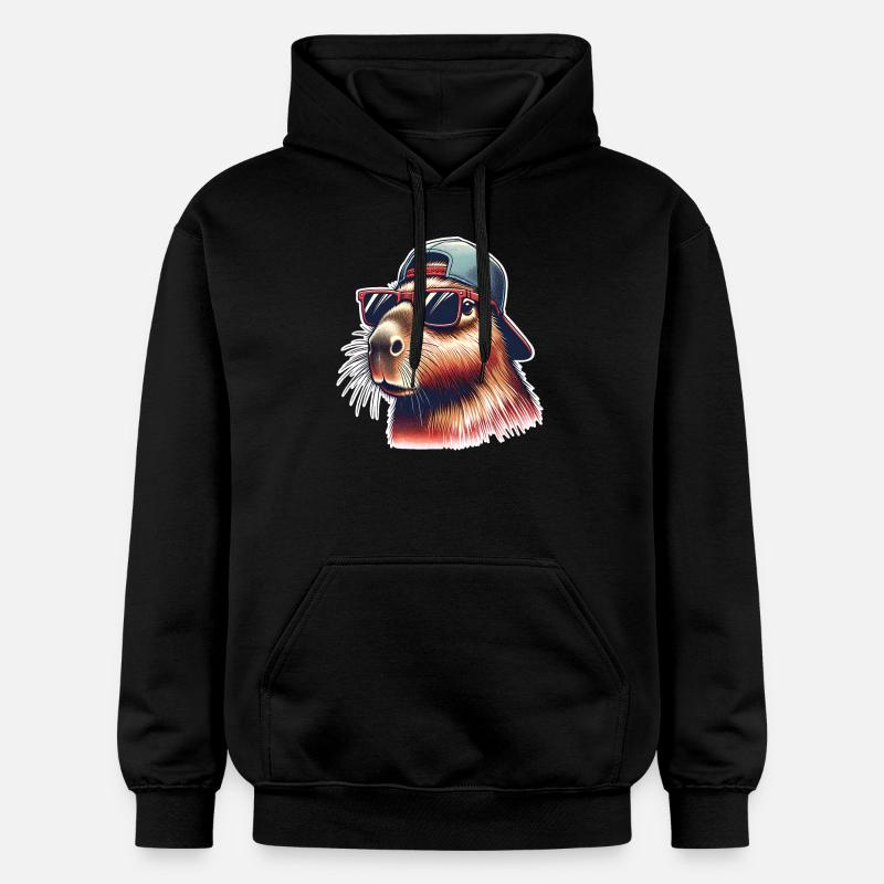 Capybara - Sweat à capuche Softstyle® Gildan Unisexe - noir