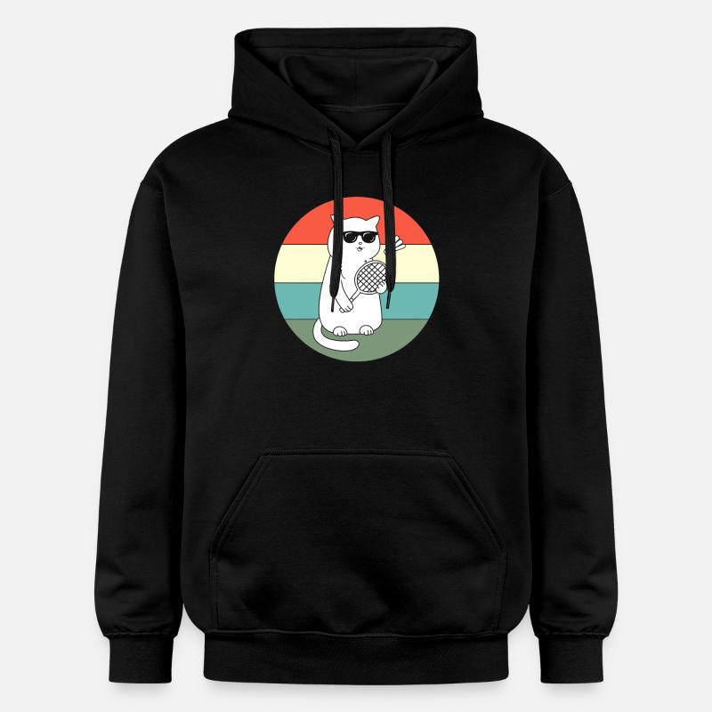 Badminton - Sweat à capuche Softstyle® Gildan Unisexe - noir