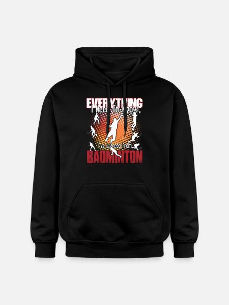 Badminton Is Everything - Gildan Unisex Softstyle® Midweight Hoodie - black