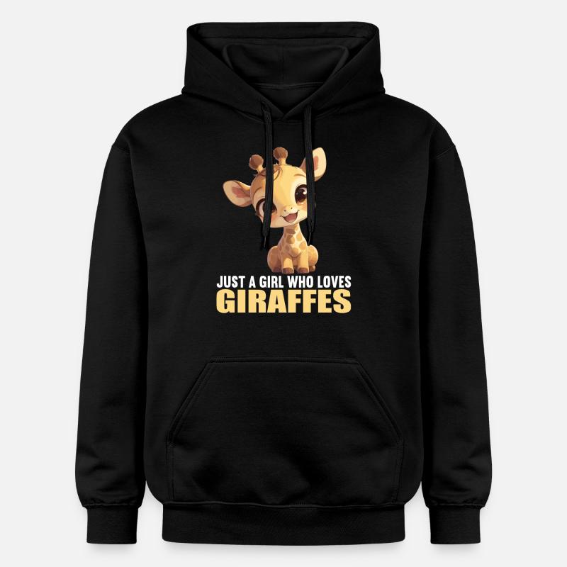 Girafes Girafe - Sweat à capuche Softstyle® Gildan Unisexe - noir