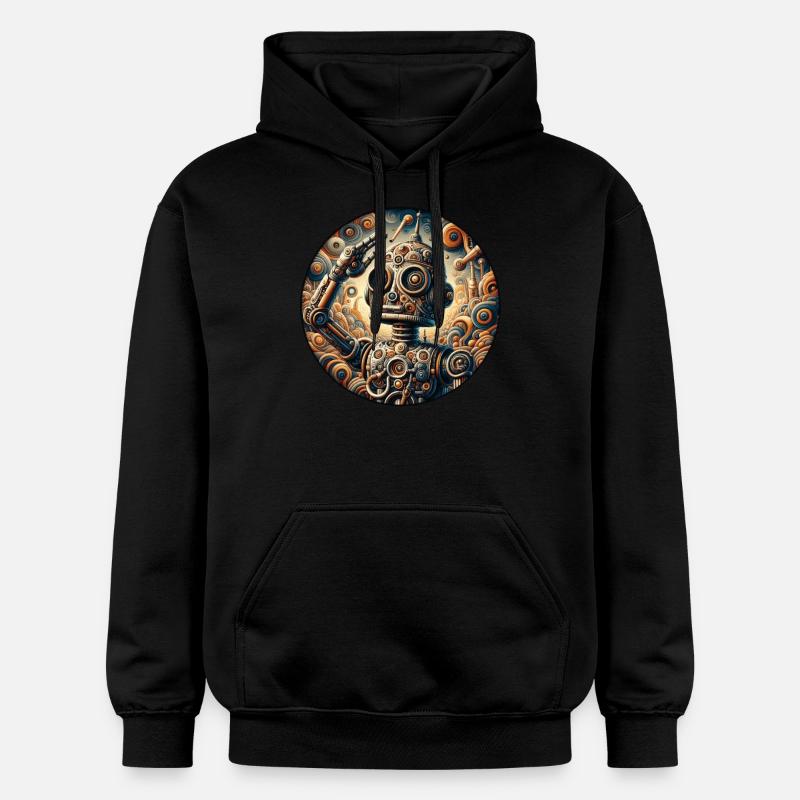 Robot, Garçon, Enfant, Salut, Science - Sweat à capuche Softstyle® Gildan Unisexe - noir
