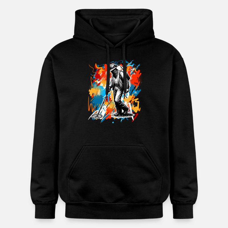 Détecteur de métaux de sonde - Sweat à capuche Softstyle® Gildan Unisexe - noir