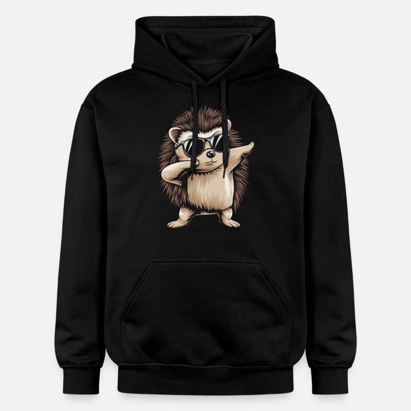 Hérisson - Sweat à capuche Softstyle® Gildan Unisexe - noir