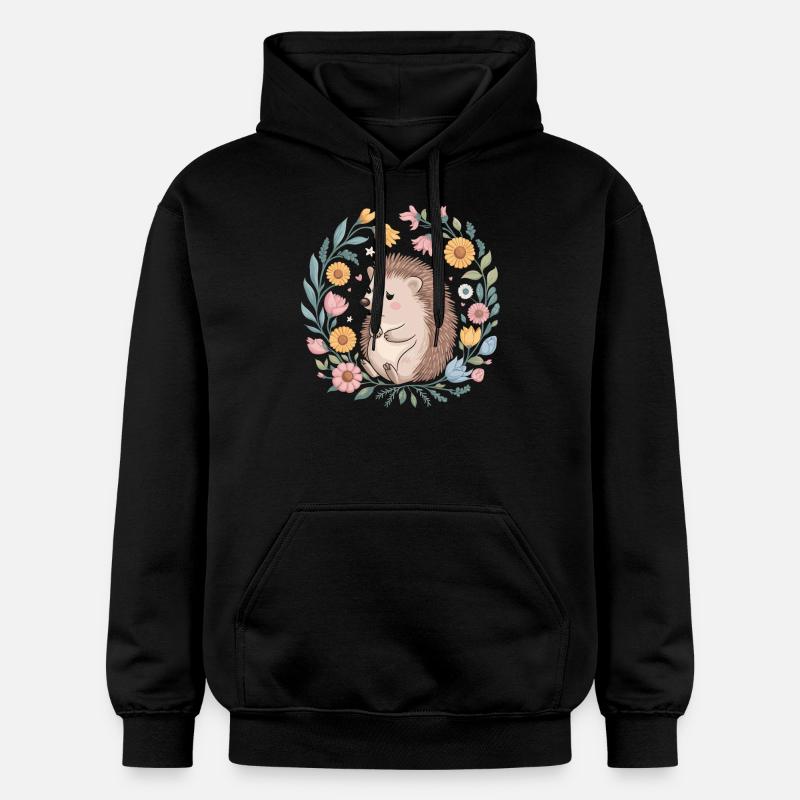 Hérisson - Sweat à capuche Softstyle® Gildan Unisexe - noir