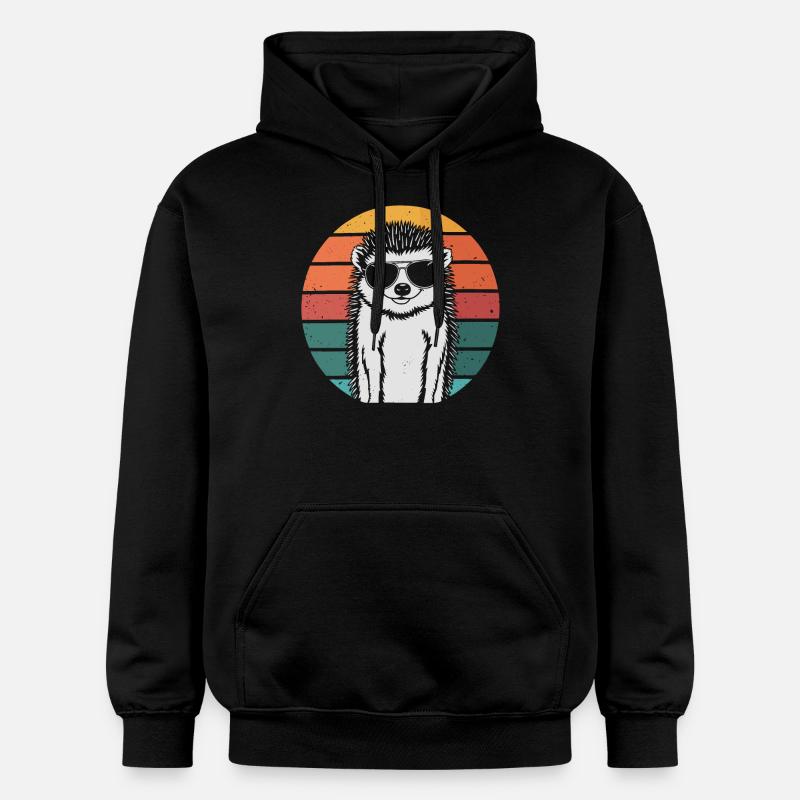 Hérisson - Sweat à capuche Softstyle® Gildan Unisexe - noir