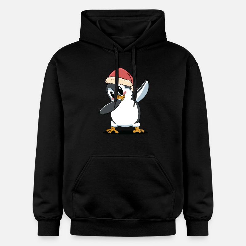 Père Noël Pingouins Pingouins - Sweat à capuche Softstyle® Gildan Unisexe - noir