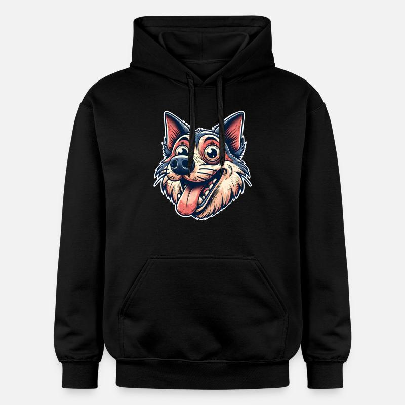 Chien - Sweat à capuche Softstyle® Gildan Unisexe - noir