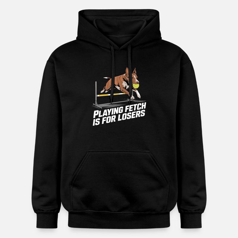 Flyball Sports canins - Sweat à capuche Softstyle® Gildan Unisexe - noir