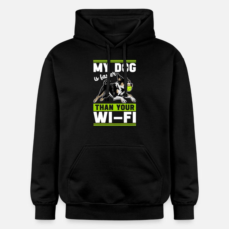 Flyball Sports canins - Sweat à capuche Softstyle® Gildan Unisexe - noir