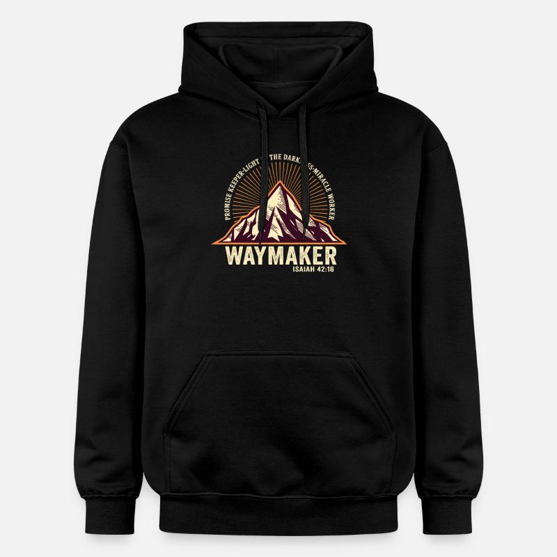 Wegweiser, Versprechenshüter, Wundertäter - Gildan Unisex Softstyle® Midweight Hoodie - Schwarz