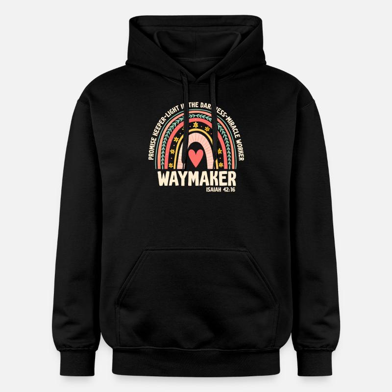 Wegweiser, Versprechenshüter, Wundertäter - Gildan Unisex Softstyle® Midweight Hoodie - Schwarz