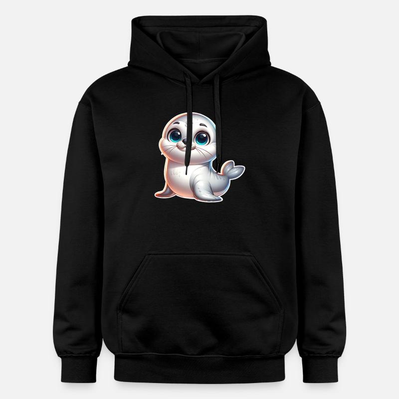 Sceau d’étanchéité - Sweat à capuche Softstyle® Gildan Unisexe - noir
