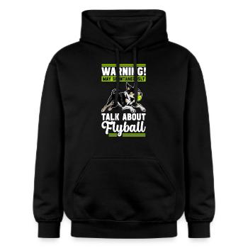 Flyball Dog Sports - Gildan Unisex Softstyle® Midweight Hoodie - black - Front - Marisol (170cm) & Nik (191cm)
