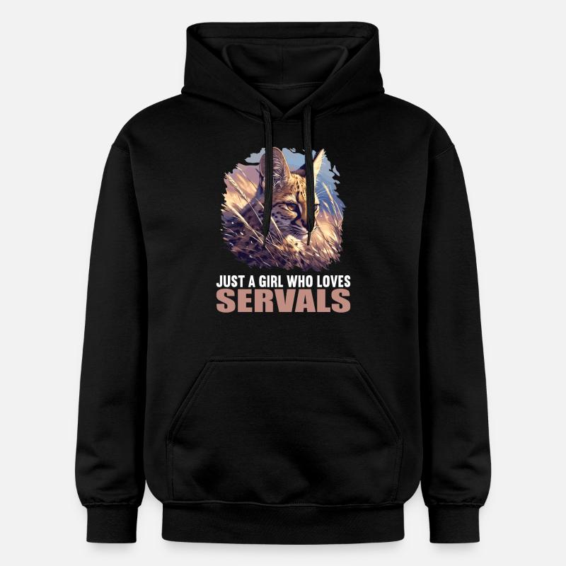 Servale Serval - Sweat à capuche Softstyle® Gildan Unisexe - noir