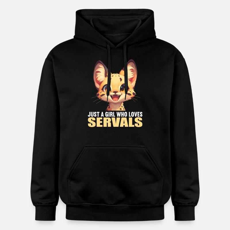Servale Serval - Sweat à capuche Softstyle® Gildan Unisexe - noir