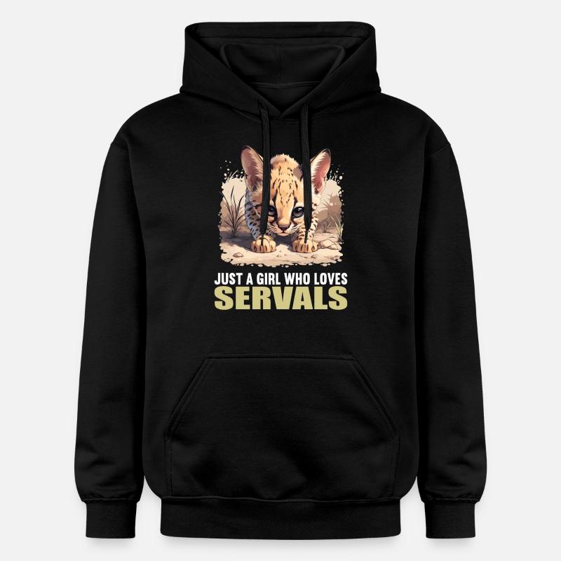Servale Serval - Sweat à capuche Softstyle® Gildan Unisexe - noir