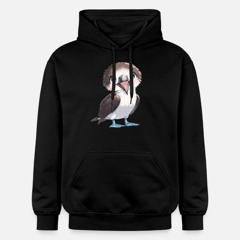 Fou à pieds bleus - Sweat à capuche Softstyle® Gildan Unisexe - noir