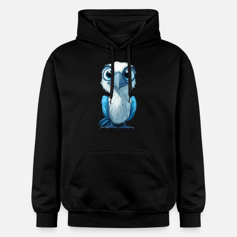 Fou à pieds bleus - Sweat à capuche Softstyle® Gildan Unisexe - noir