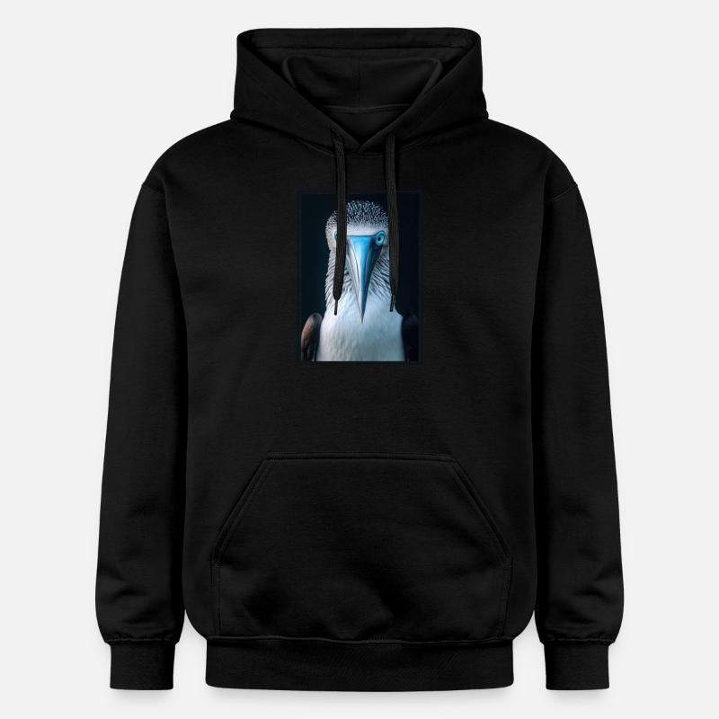 Fou à pieds bleus - Sweat à capuche Softstyle® Gildan Unisexe - noir