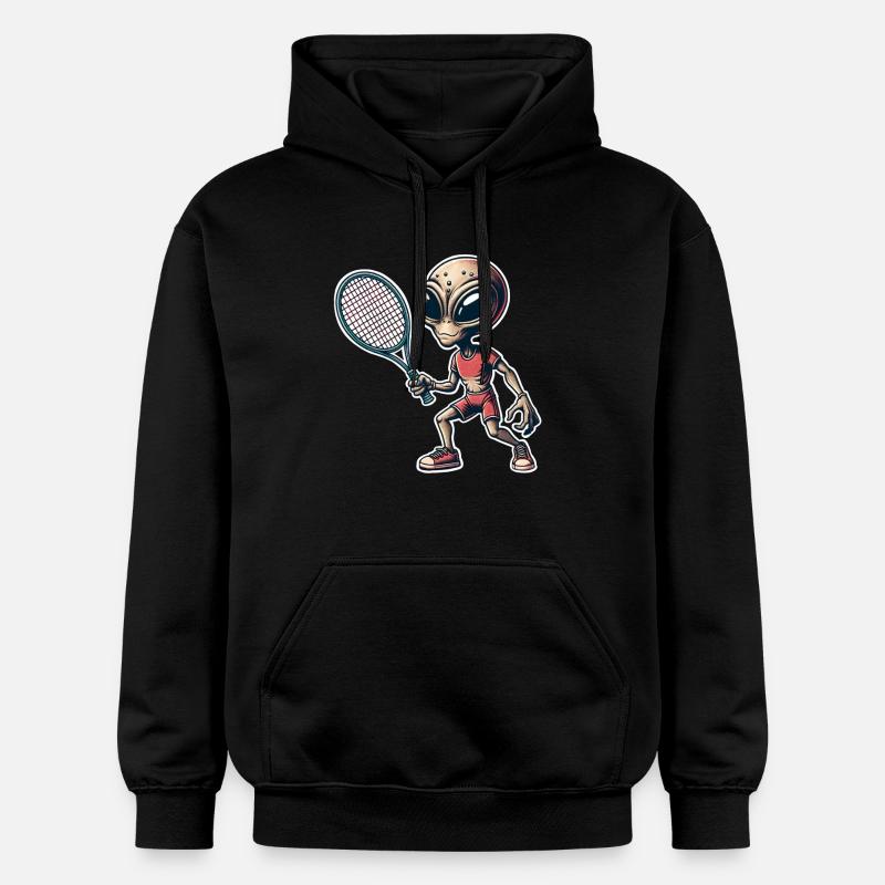 Tennis extraterrestre - Sweat à capuche Softstyle® Gildan Unisexe - noir
