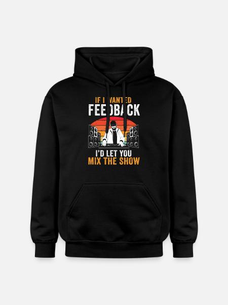 Hvis jeg ville have feedback lydtekniker - Gildan Softstyle® Midweight unisex-hoodie - sort