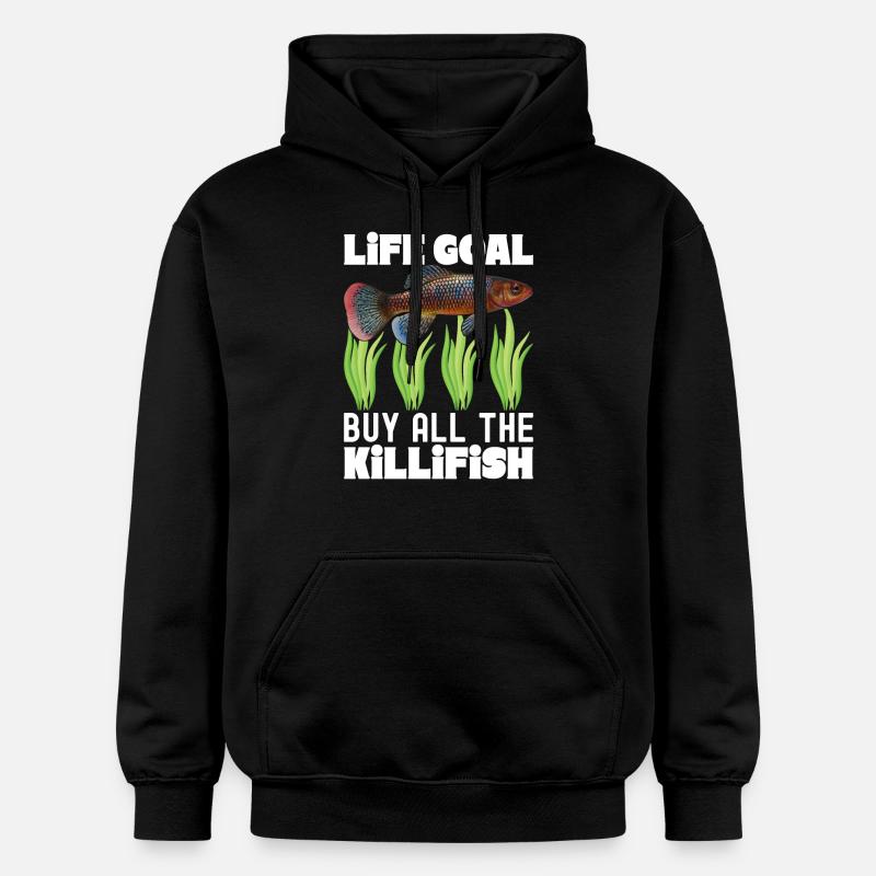 Killifisch Aquarium Amateurs de poissons - Sweat à capuche Softstyle® Gildan Unisexe - noir