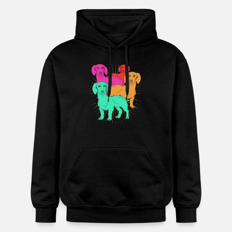 Teckel - Sweat à capuche Softstyle® Gildan Unisexe - noir