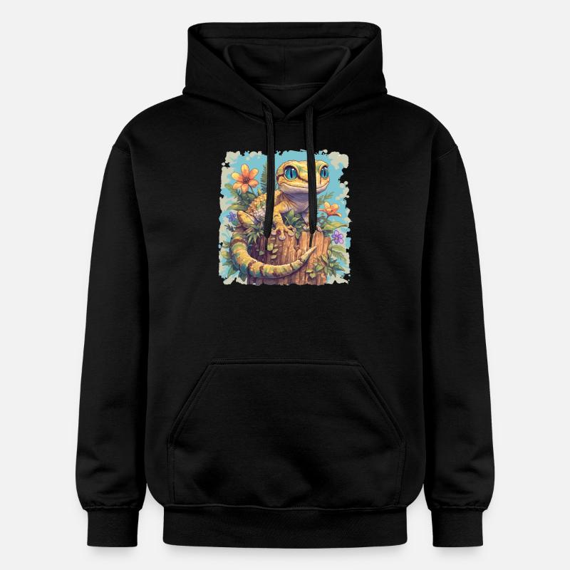 Geckos Geckos - Sweat à capuche Softstyle® Gildan Unisexe - noir
