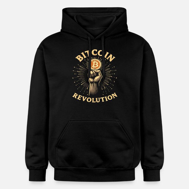 Révolution Bitcoin - Sweat à capuche Softstyle® Gildan Unisexe - noir