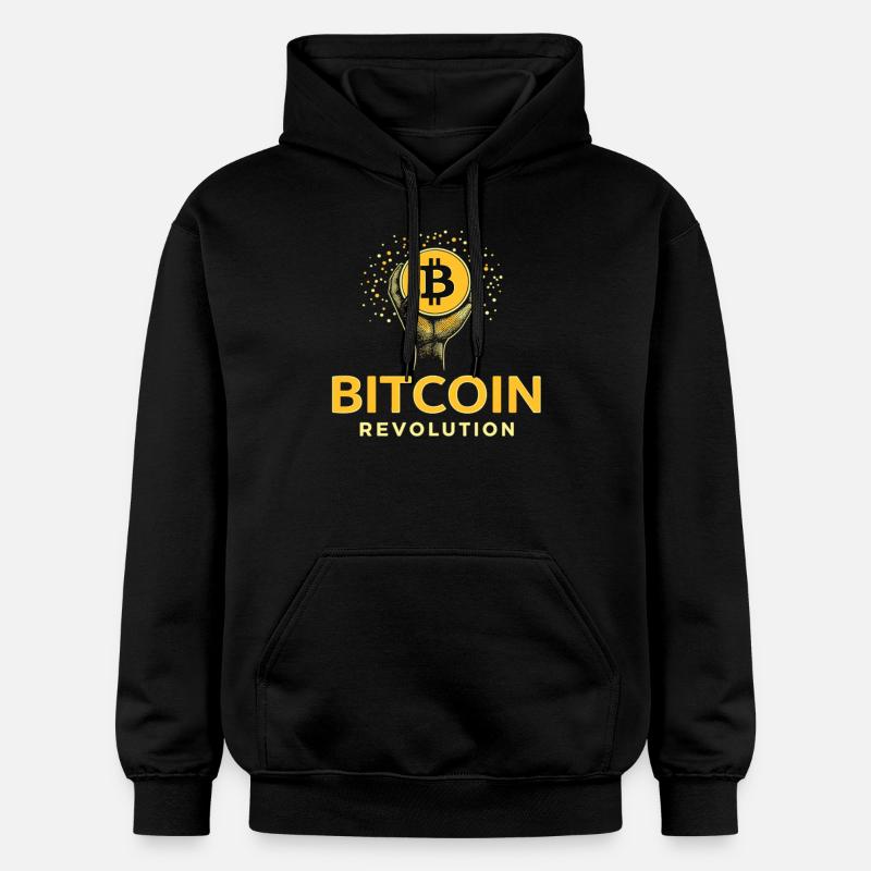 Révolution Bitcoin - Sweat à capuche Softstyle® Gildan Unisexe - noir